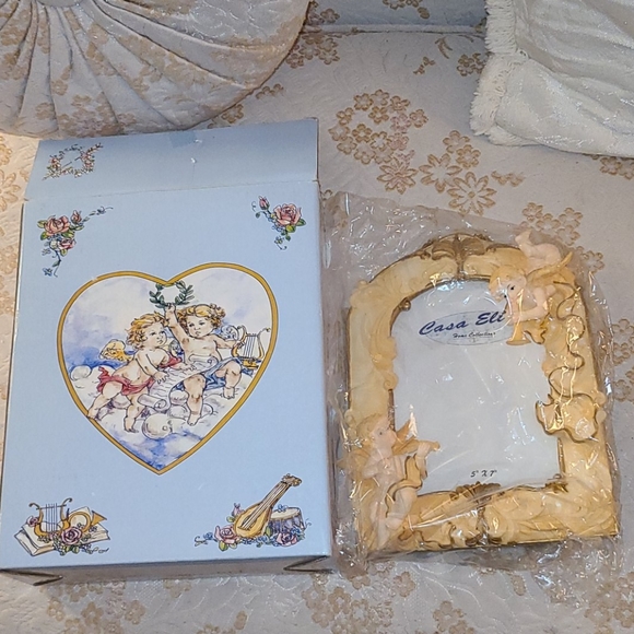 Casa Elite cherub angels 5"x7 decor picture photo frame Renaissance celestial - Picture 2 of 10